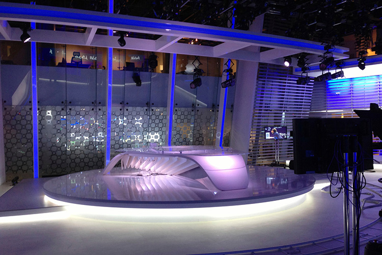 Qatar TV | studio lighting solutions | Oasis Professional Electronics